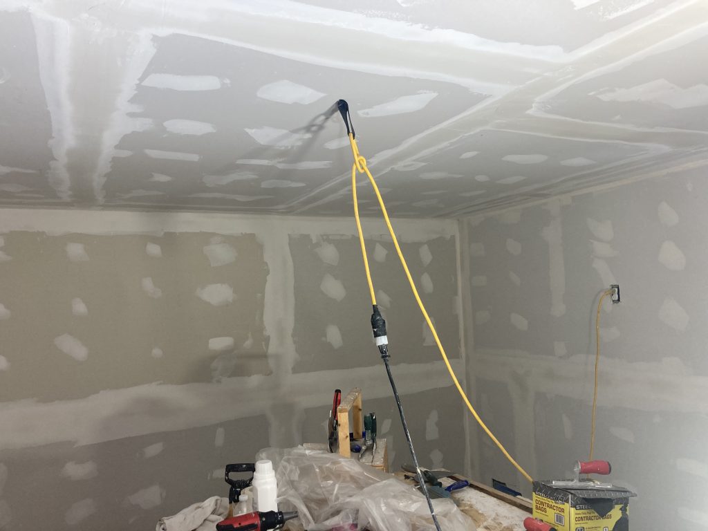 Drywall installed and finished in the basement by our own crew