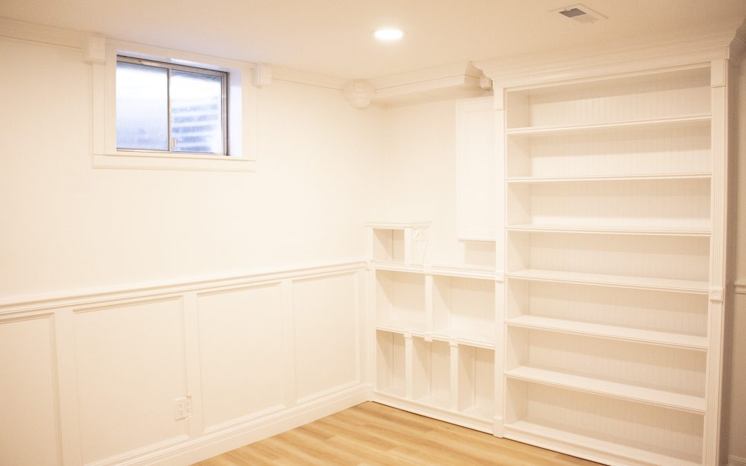 Basement Finish, Structural Repair and Custom Built-Ins — Lawrence, KS